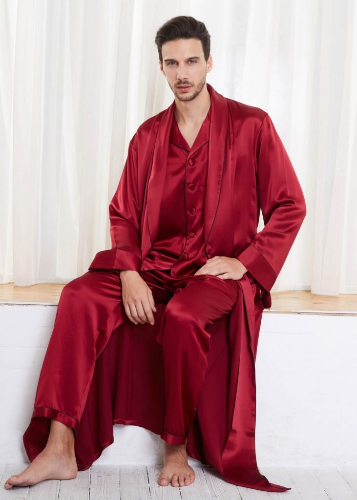 Seidenpyjamas für Männer